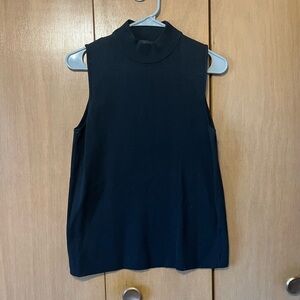 Ann Taylor Black Mock Neck Tank Top
